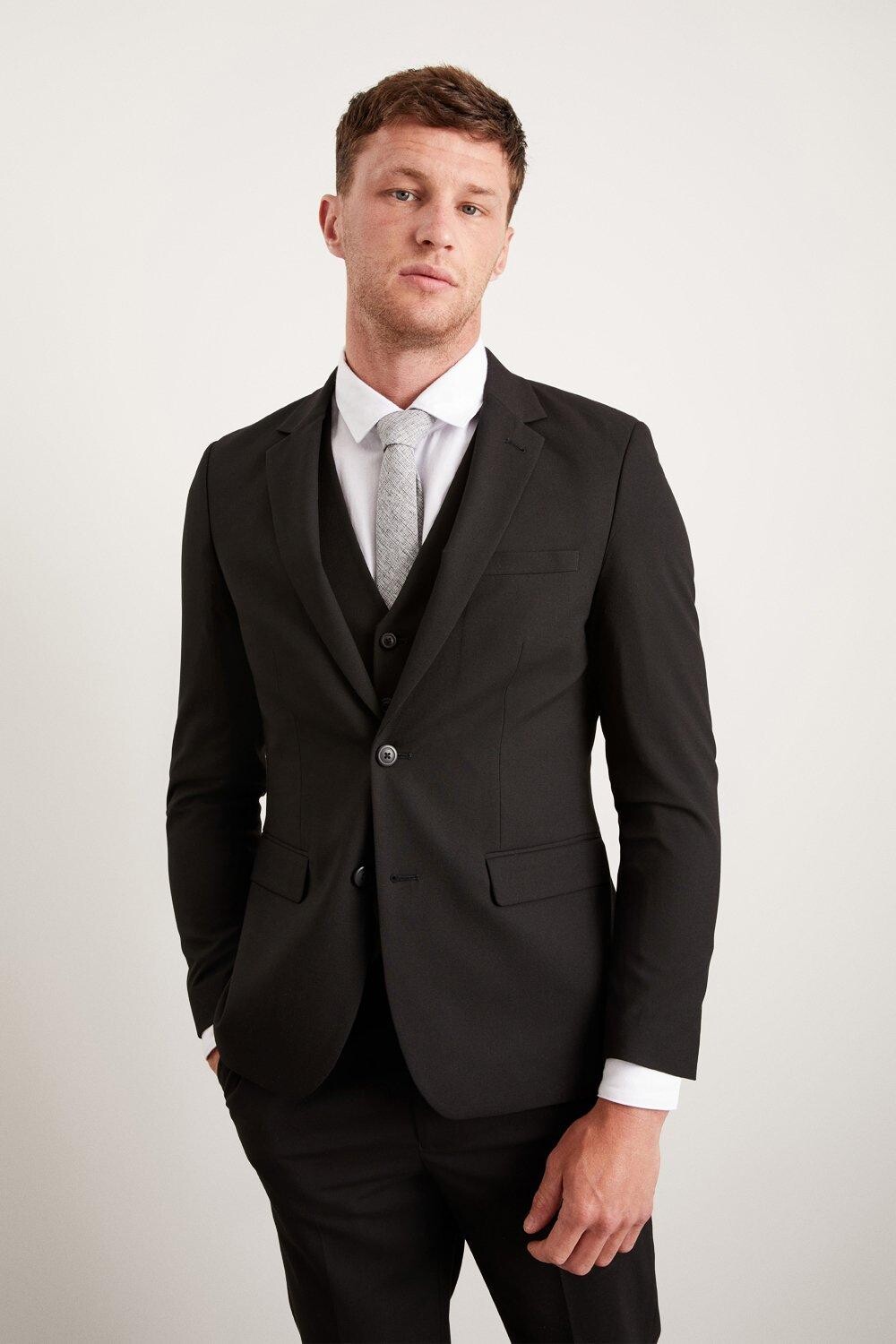 

Черный пиджак Slim Fit Essential Burton, черный
