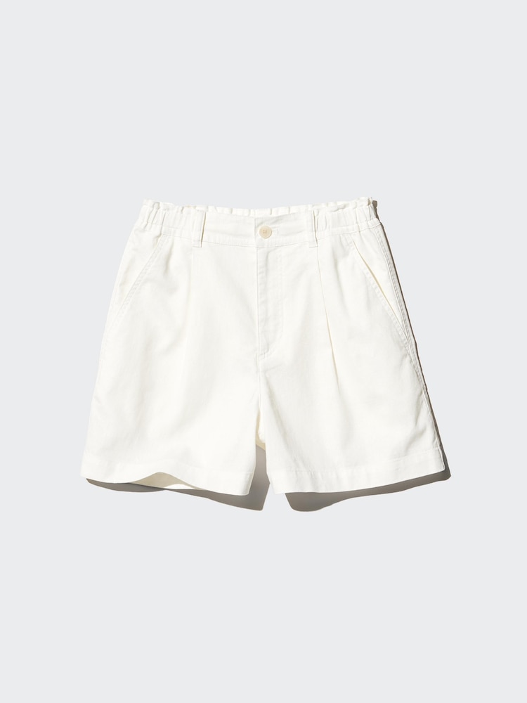 

Шорты из смеси льна и хлопка Uniqlo, цвет 01 белый
