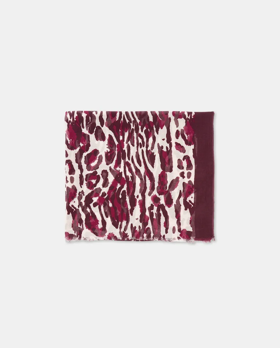 

Шарф с животным принтом Tintoretto, розовый