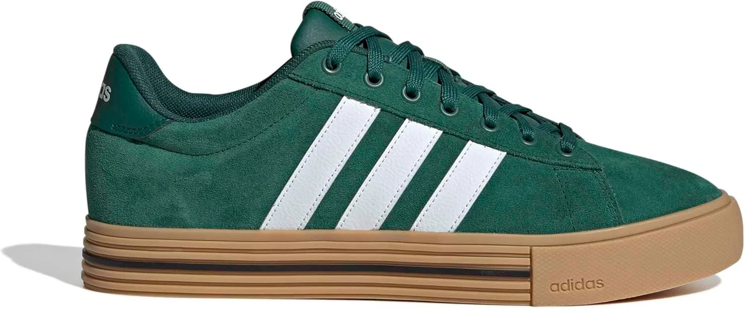 Кроссовки Adidas Unisex Daily 4.0, не для футбола, низкие, Collegiate Green Cloud White — фото 3