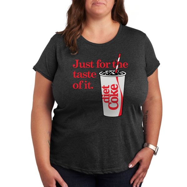 

Футболка с принтом «Plus diet coke for the taste of it» Licensed Character, серый
