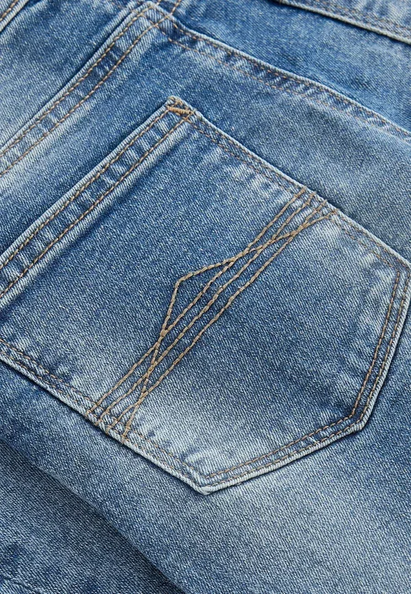 Джинсы Next Five pocket relaxed fit, голубой кислотной стирки — фото 4