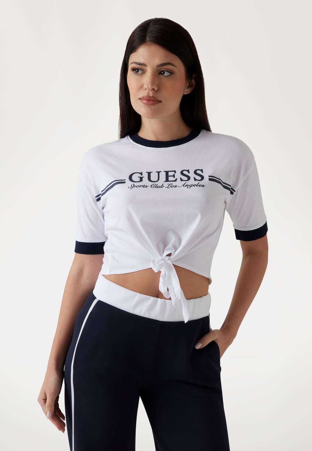 

Футболка с принтом KNOTEN VORNE LOGO Guess, белый
