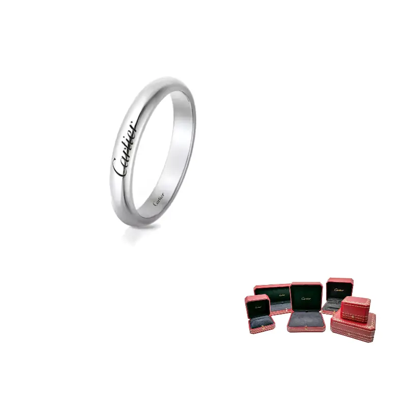 

Cartier Кольцо C DE Platinum Unisex