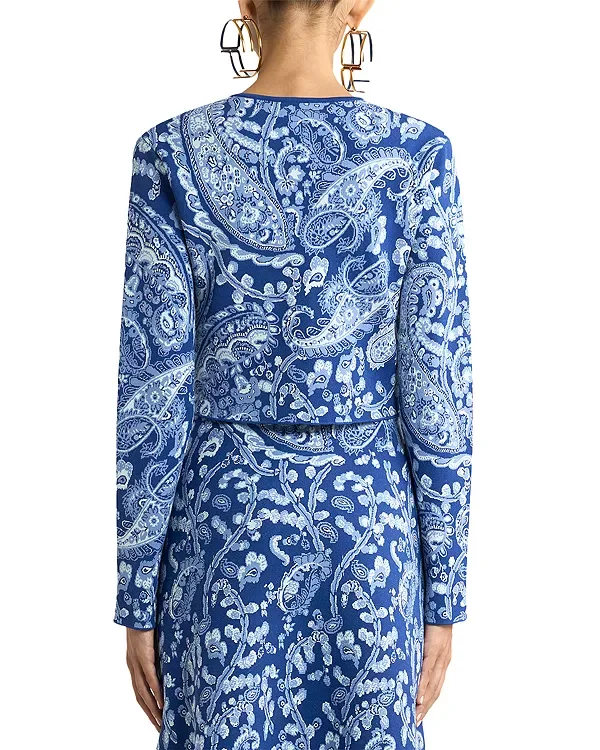Укороченный кардиган Etro, Multi/Blue — фото 3