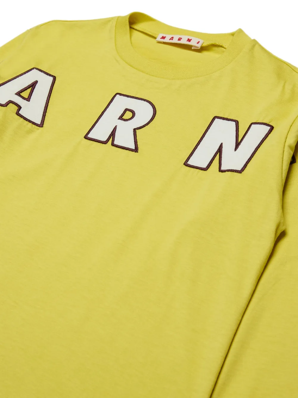 Футболка с длинными рукавами Marni Kids, зеленый — фото 4