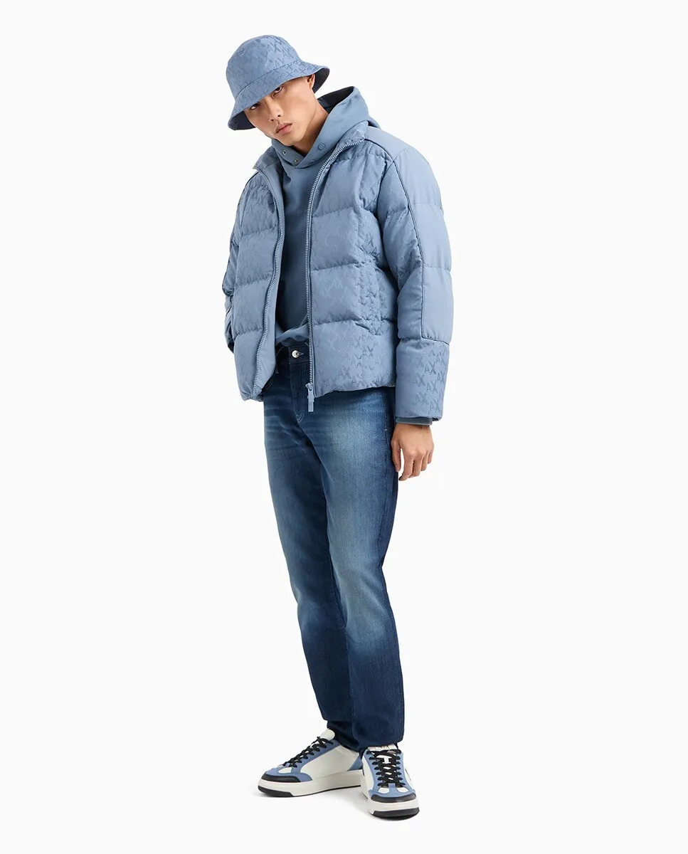 

Мужские джинсы J14 скинни из джинсовой ткани с плюшем внутри Armani Exchange, цвет Azul Índigo