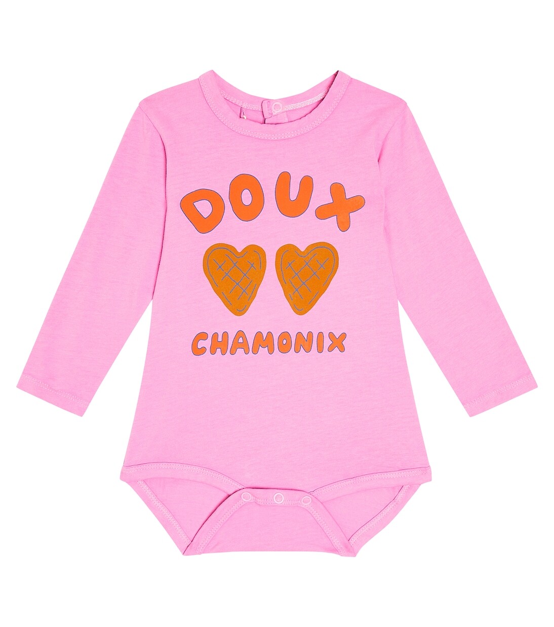 

Боди baby doux chamonix из смесового хлопка Tinycottons, розовый