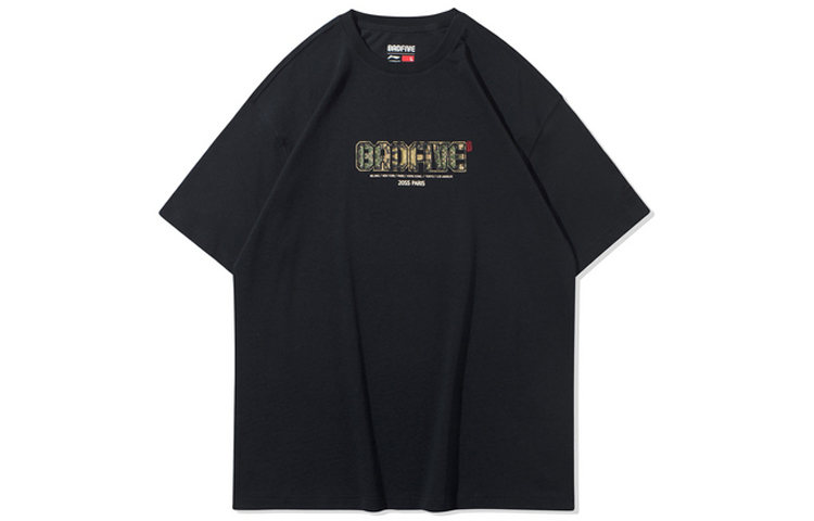 

LiNing Футболка мужская черная, Черный, LiNing Футболка мужская черная