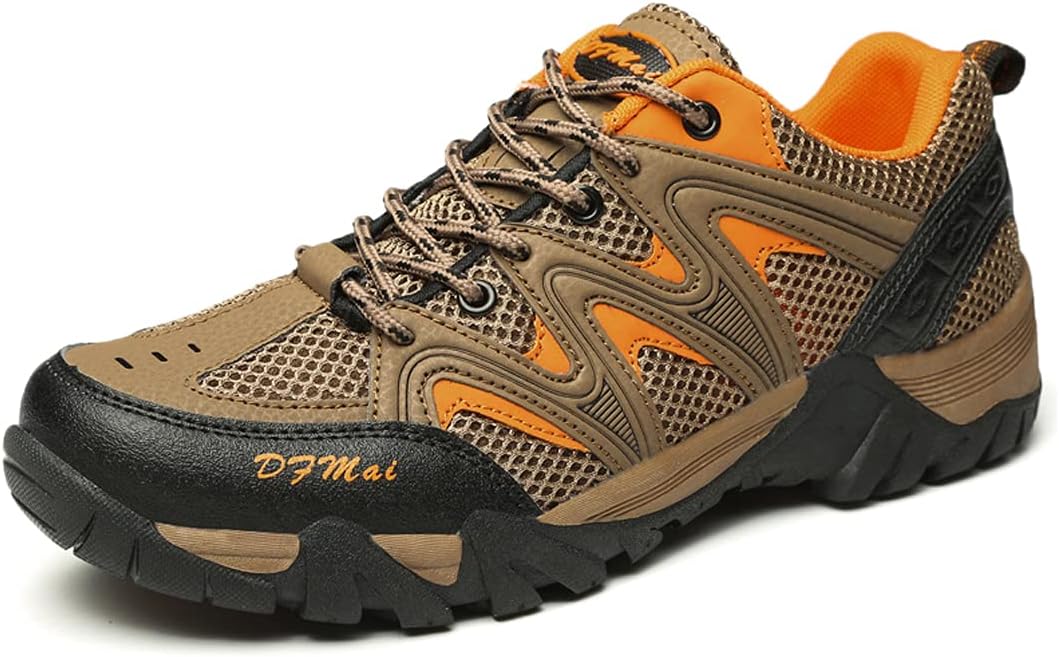 

Водонепроницаемые трекинговые ботинки hongrenamz для мужчин и женщин, туристические ботинки для походов, трекинга, скалолазания, рыбалки, легкие кроссовки, коричневый