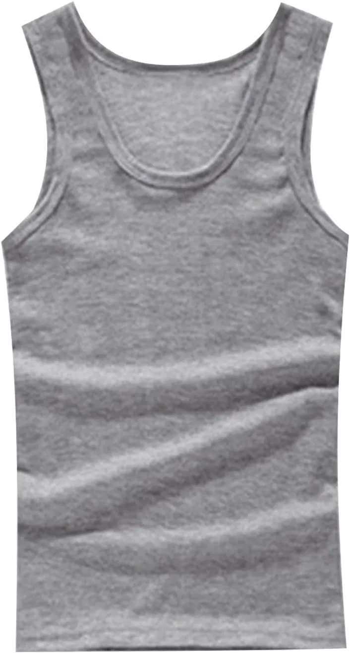 Мужской топ-майка без рукавов, дышащий, Slim Fit, Generic, A03_gray — фото 4