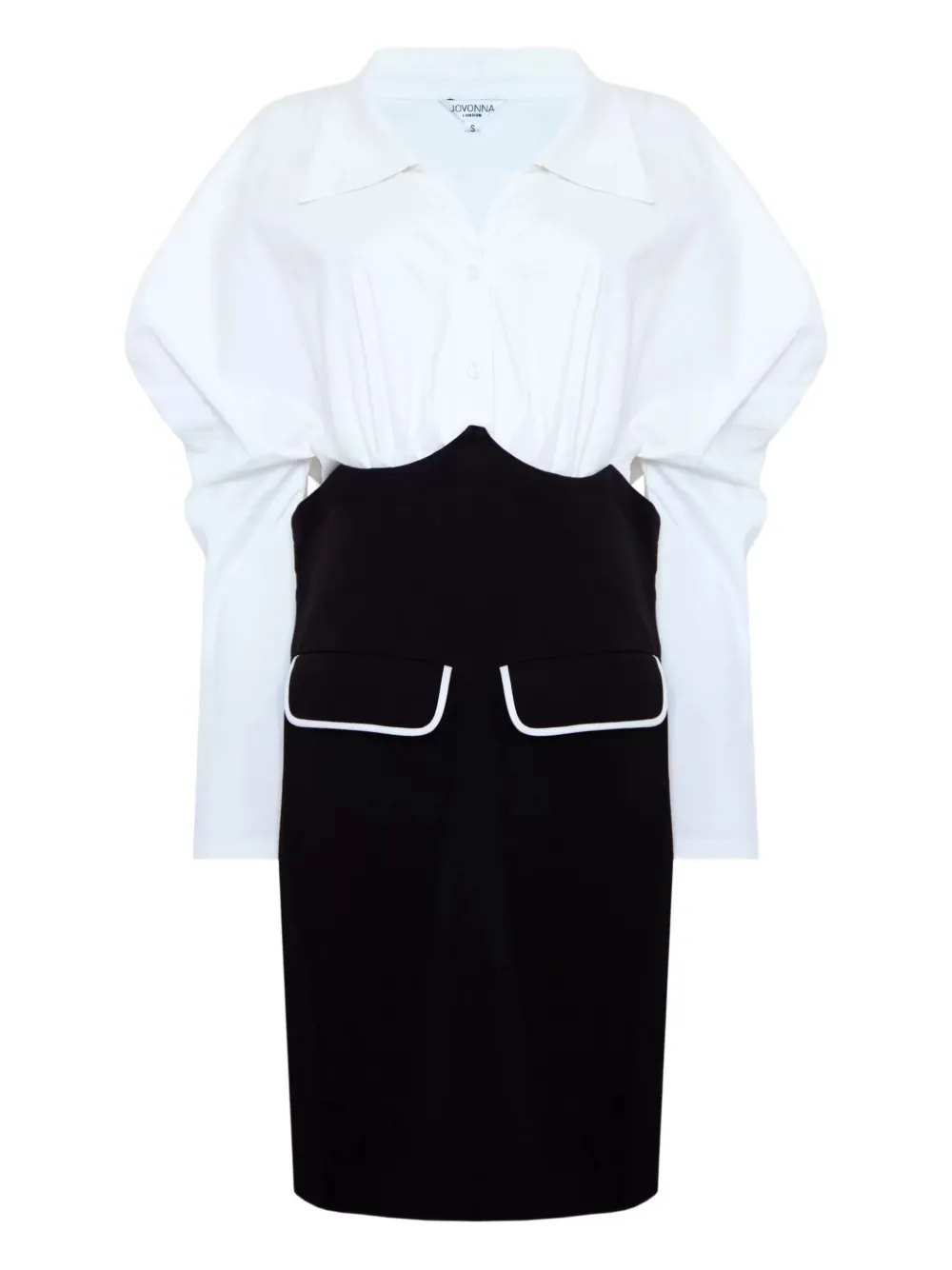 

Платье с рукавами-фонариками Jovonna, белый