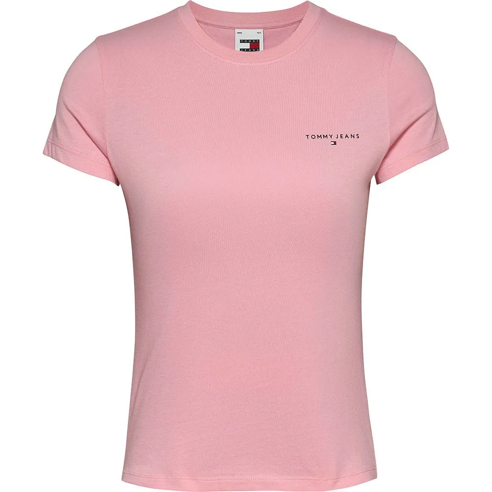 

Футболка Tommy Jeans Linear, розовый