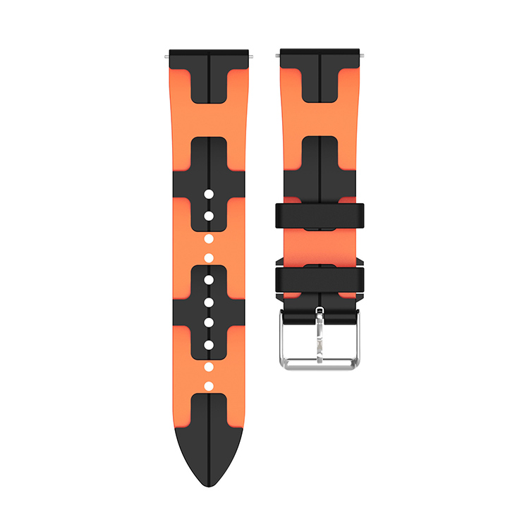 

IBOANN Часы Strap All Compatibility Silicone Material 207mm, Black Orange