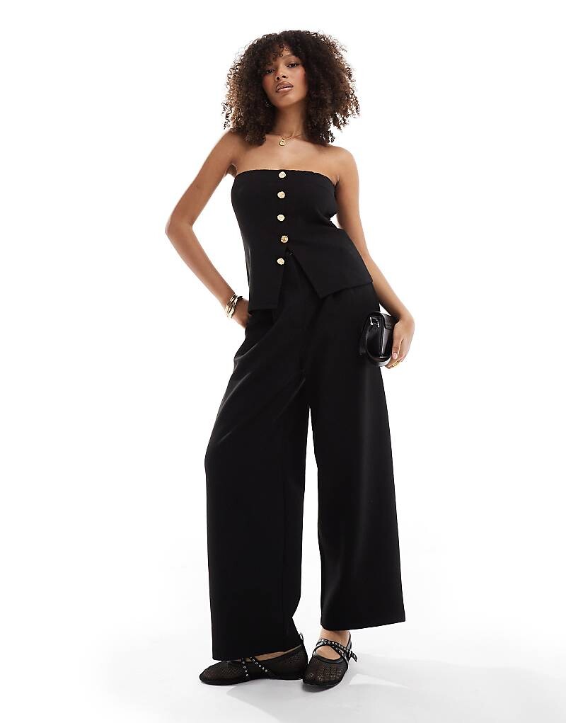 

Черные широкие джоггеры ASOS DESIGN