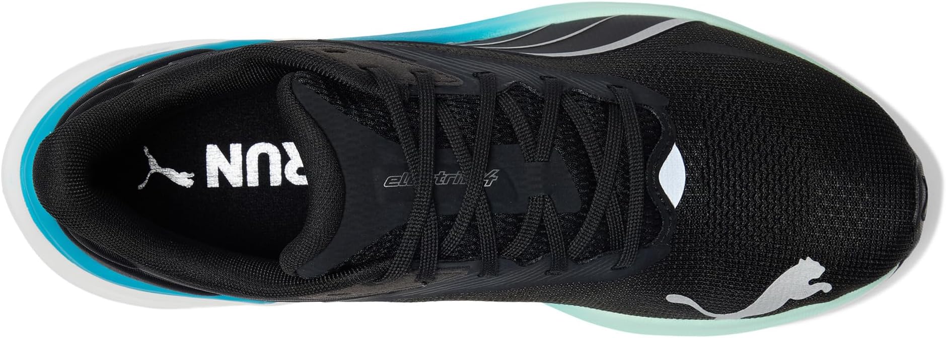 Кроссовки PUMA Men's Electrify Nitro 4 Running Shoes, Black/Mint Melt/Speed Blue — фото 2