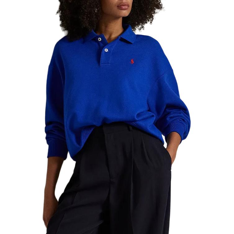 Поло с вышивкой пони Polo Pony Polo Ralph Lauren, синий