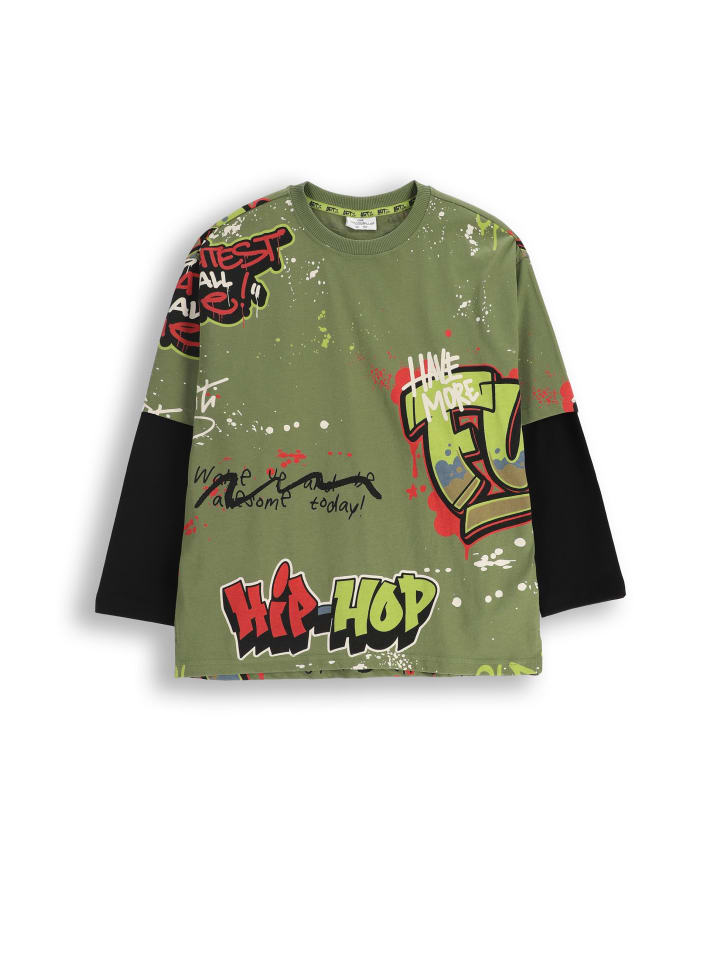 

Рубашка из хлопка с длинными рукавами в цвете Coccodrillo