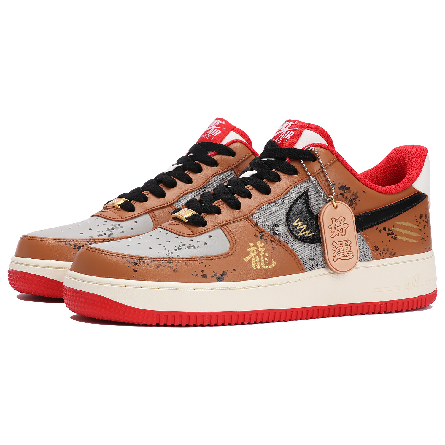 

Обувь для скейтбординга Nike Air Force 1 унисекс, Gray gold