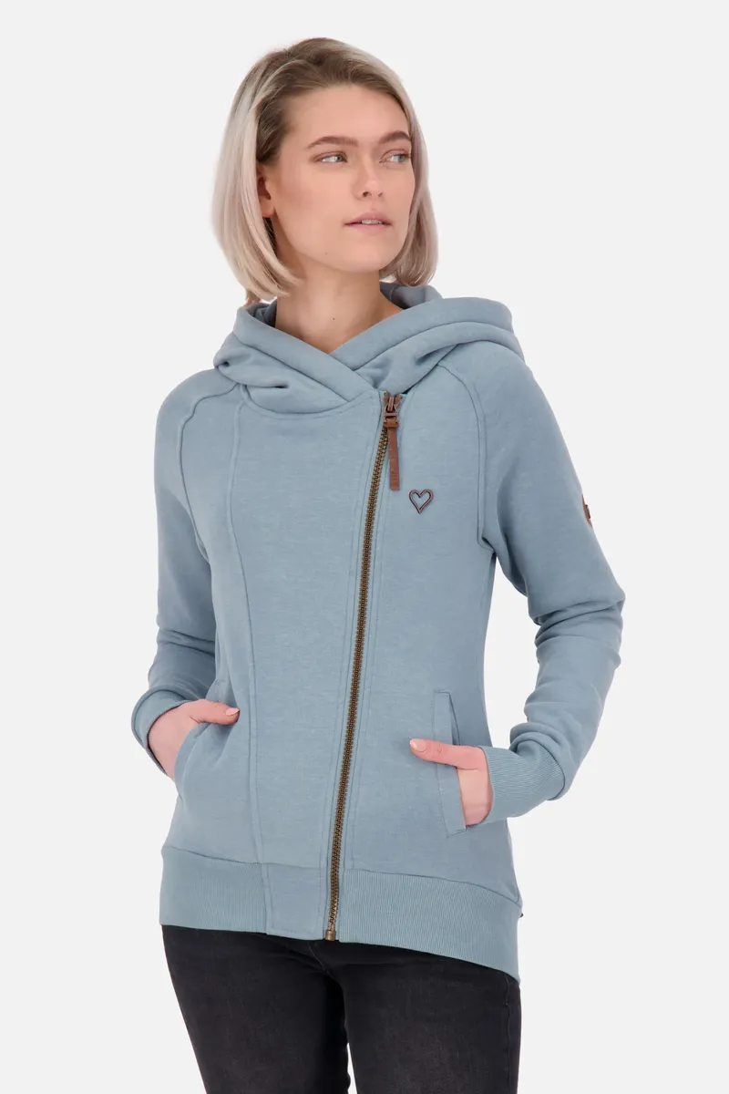

Толстовка с капюшоном Alife & Kickin "SnakecharmerAK A Hooded Sweatjacket Women", цвет Storm Melange