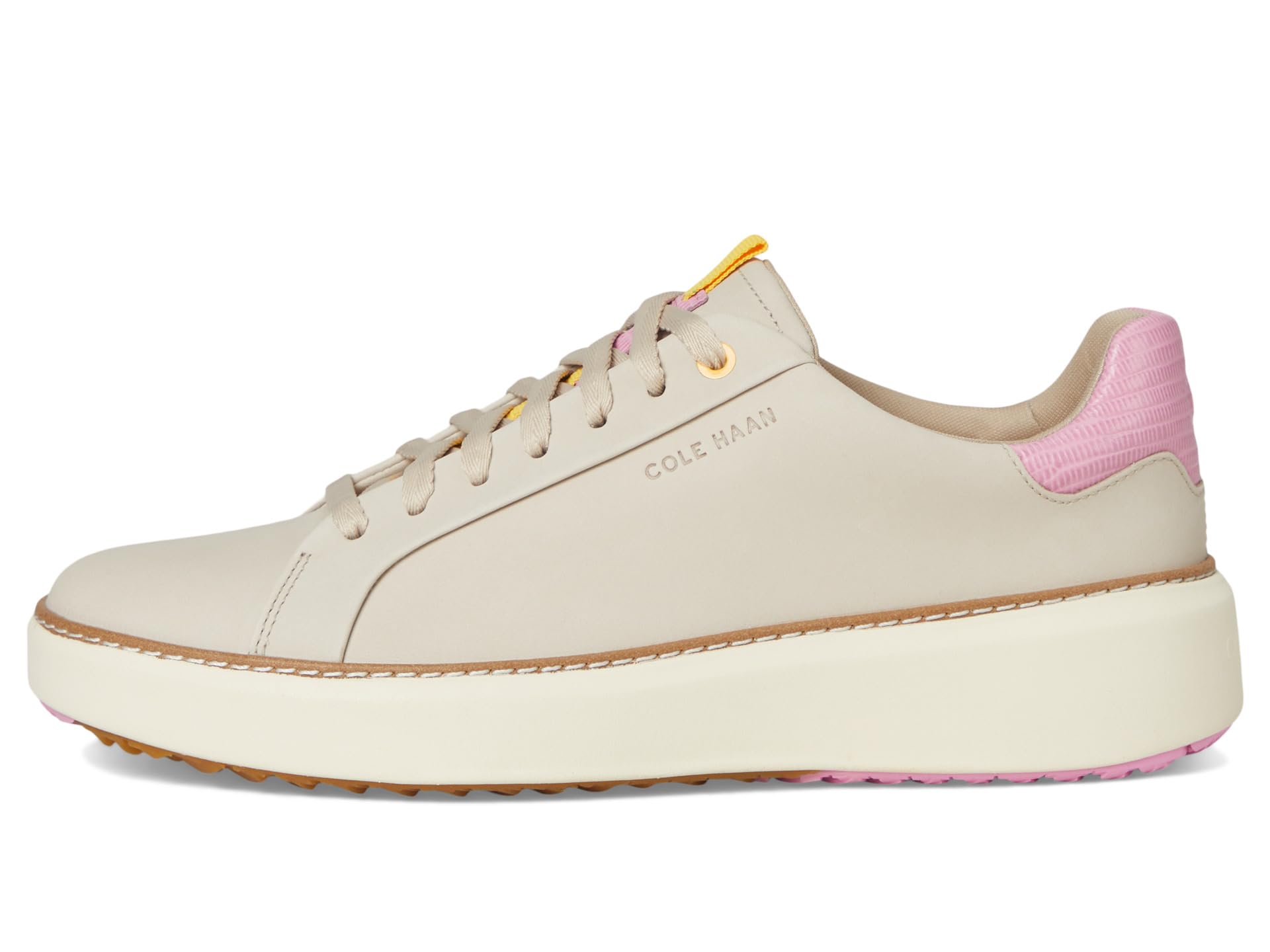 Кроссовки Cole Haan Grandpro Topspin Waterproof Golf Shoes, Light Sesame Nubuck — фото 4