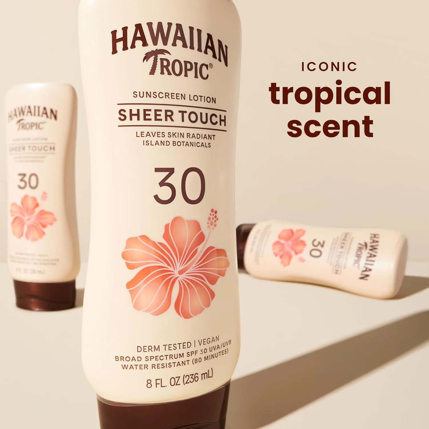 Солнцезащитный лосьон Hawaiian Tropic Sheer Touch SPF 30 8 fl oz — фото 2