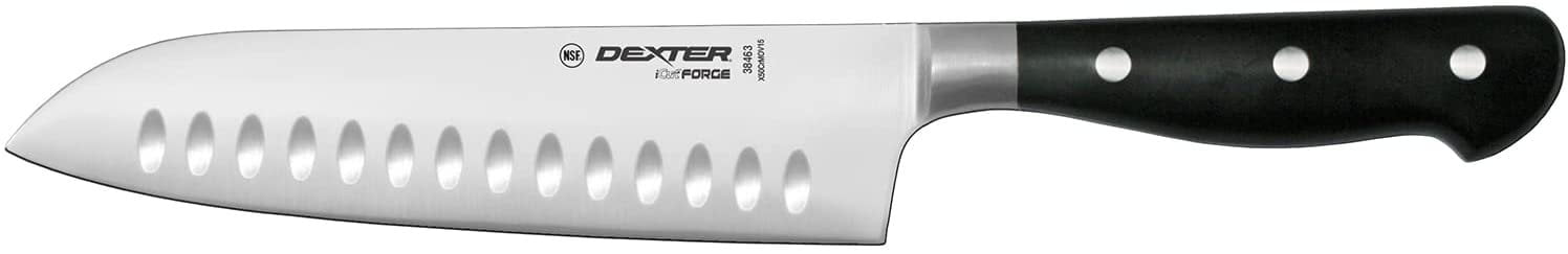 

Dexter-Russell 38463 iCut Forge 7-дюймовый кованый нож Сантоку с двойной кромкой