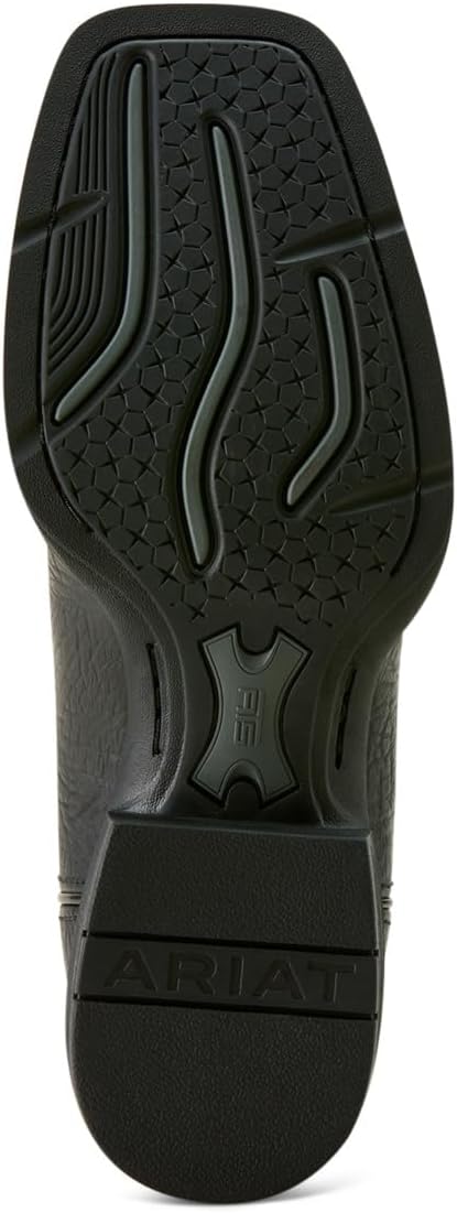 Мужские ковбойские сапоги ARIAT Sport Liberty с широким квадратным носком и рисунком оленя, черный — фото 3