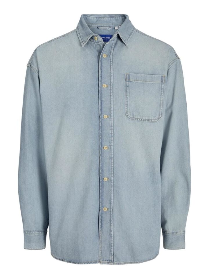 

Рубашка Jack & Jones, цвет blue denim