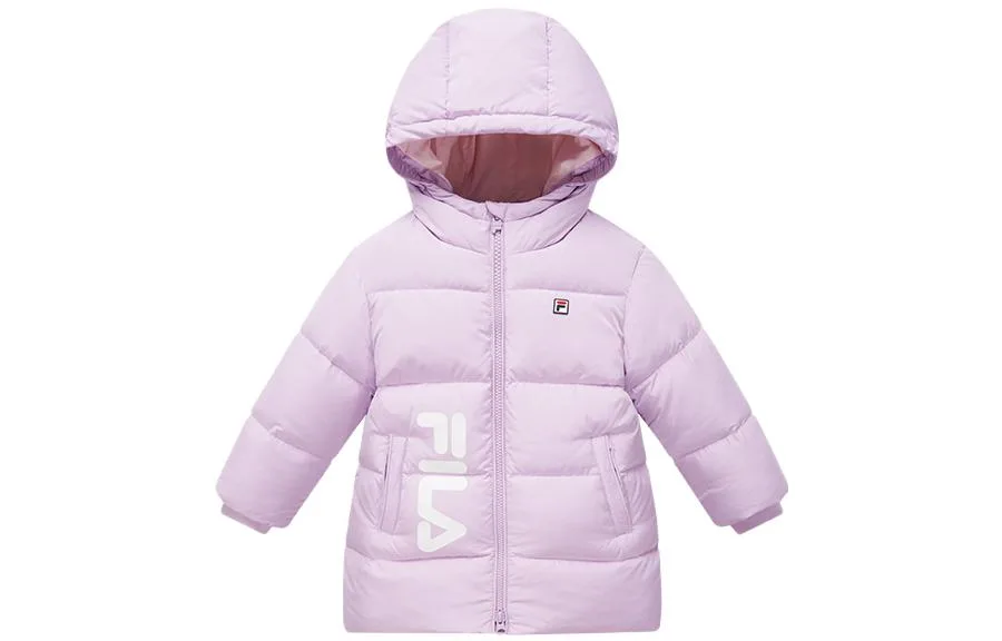 Пуховик с капюшоном FILA KIDS, Light Blue Purple