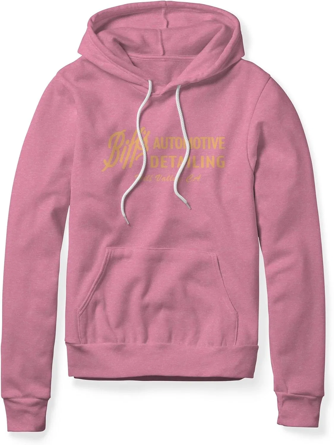 Толстовка с капюшоном Biff's Automotive Detailing Logo, Heather Pink