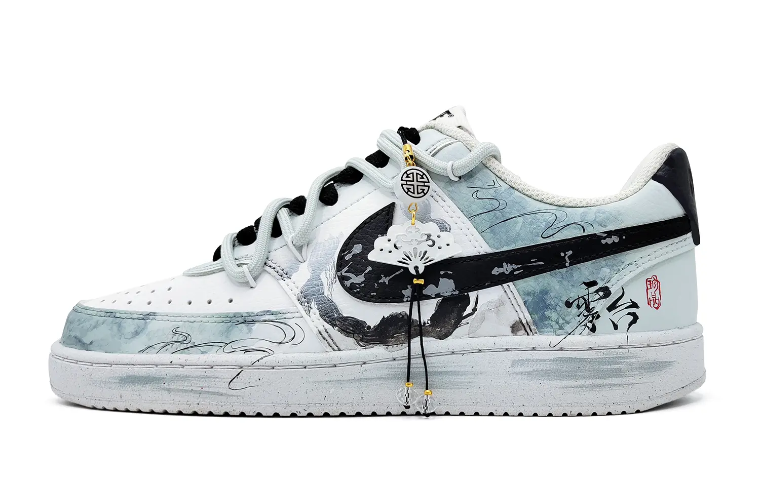 

Court vision 1 cloud mist pavilion нескользящая износостойкая низкая обувь для скейтбординга мужская cyan Nike, Cyan