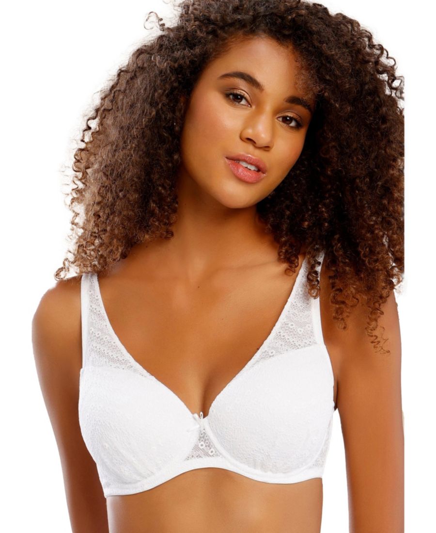 

Женский бюстгальтер с глубоким вырезом и подкладкой LASCANA, White