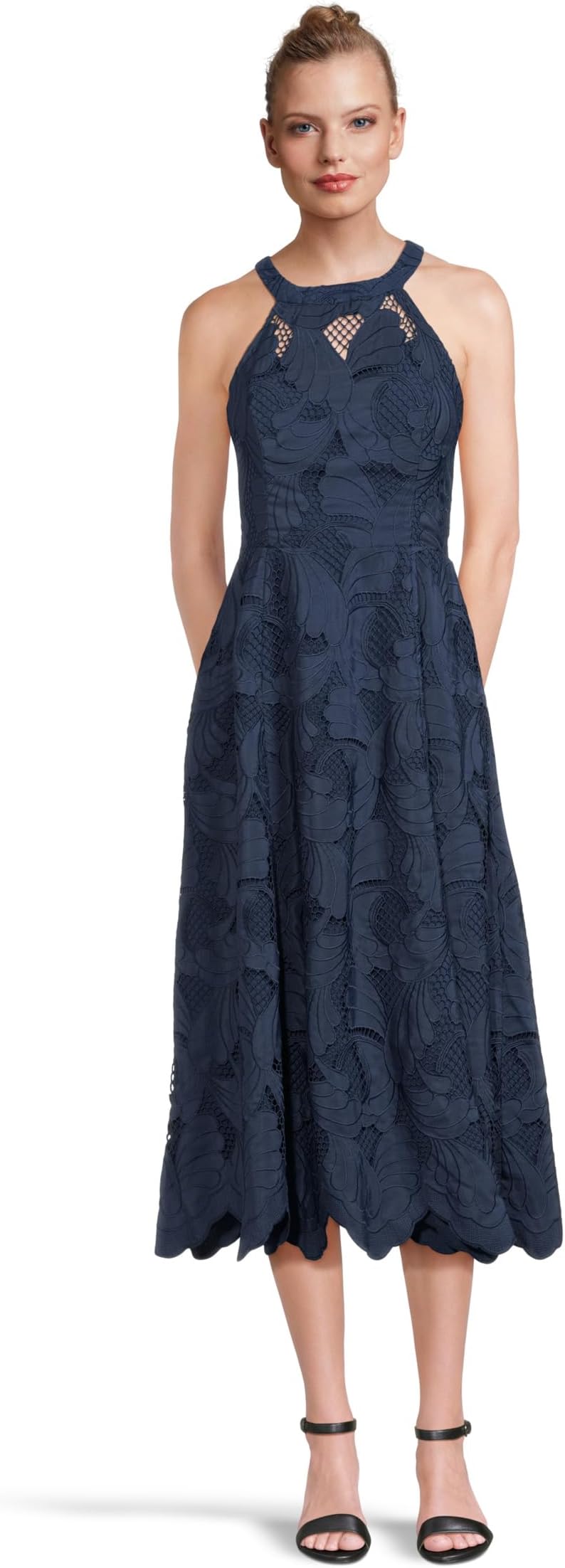 

Платье Lilly Pulitzer Denise Lace Midi Dress, цвет Low Tide Navy Sway With Me