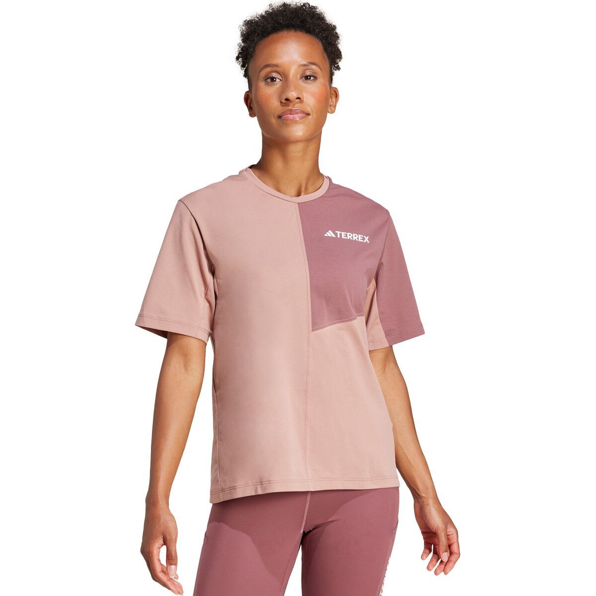 

Футболка мульти Adidas Terrex, цвет warm clay