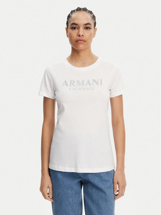 

Футболка обычного кроя XW000387 AF10354 U0002 Armani Exchange, белый