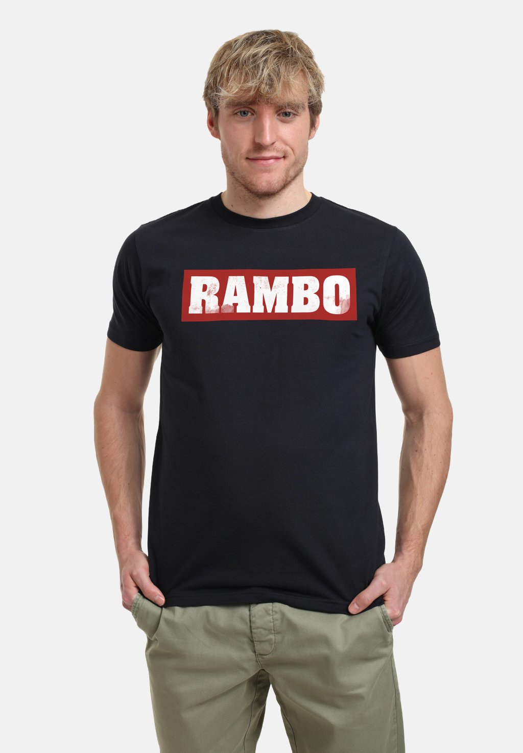 

Футболка с принтом RAMBO CLASSIC LOGO Henry Tiger, темно-синий