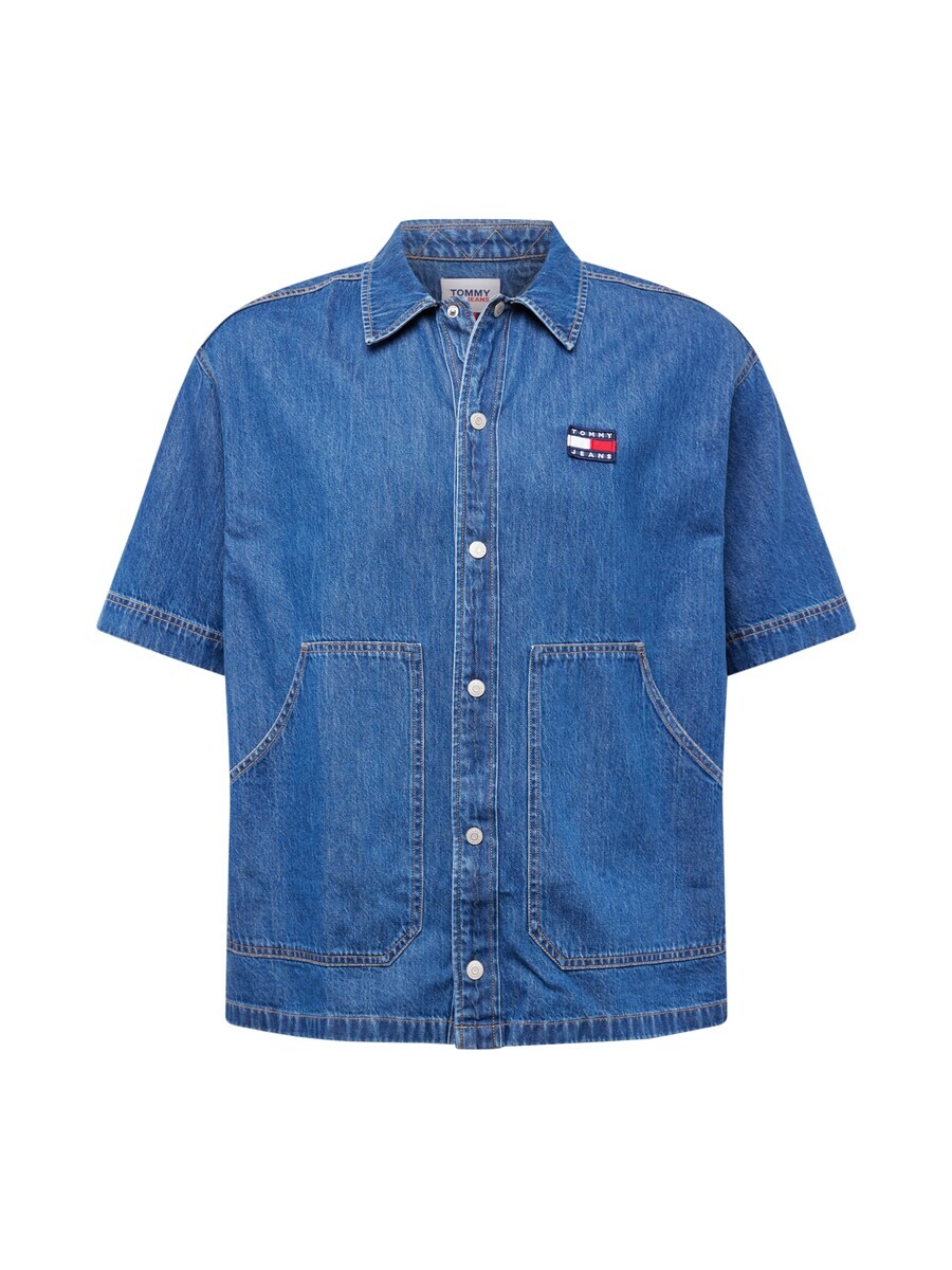 

Рубашка Tommy Jeans Comfort fit Button Up, цвет Navy/Blue denim