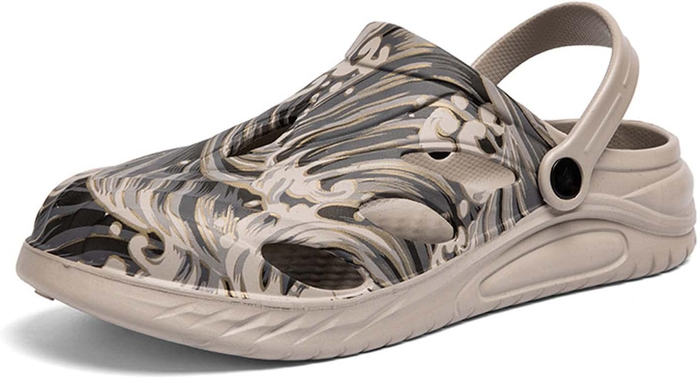 

Мужские садовые кломпы камуфляжные водные сандалии спортивные кломпы легкие противоскользящие резиновые туфли Meidiastra, коричневый
