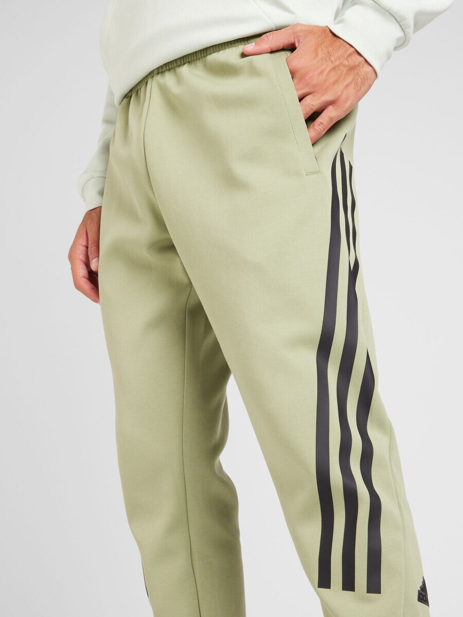Длинные брюки ADIDAS SPORTSWEAR Tapered Workout Pants Future Icons, цвет olive/light green — фото 3