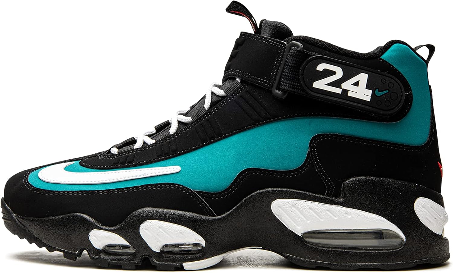 

Кроссовки Nike Air Max Griffey Freshwater 2021 Black Teal 2021 DM8311-001, белый/черный/красный