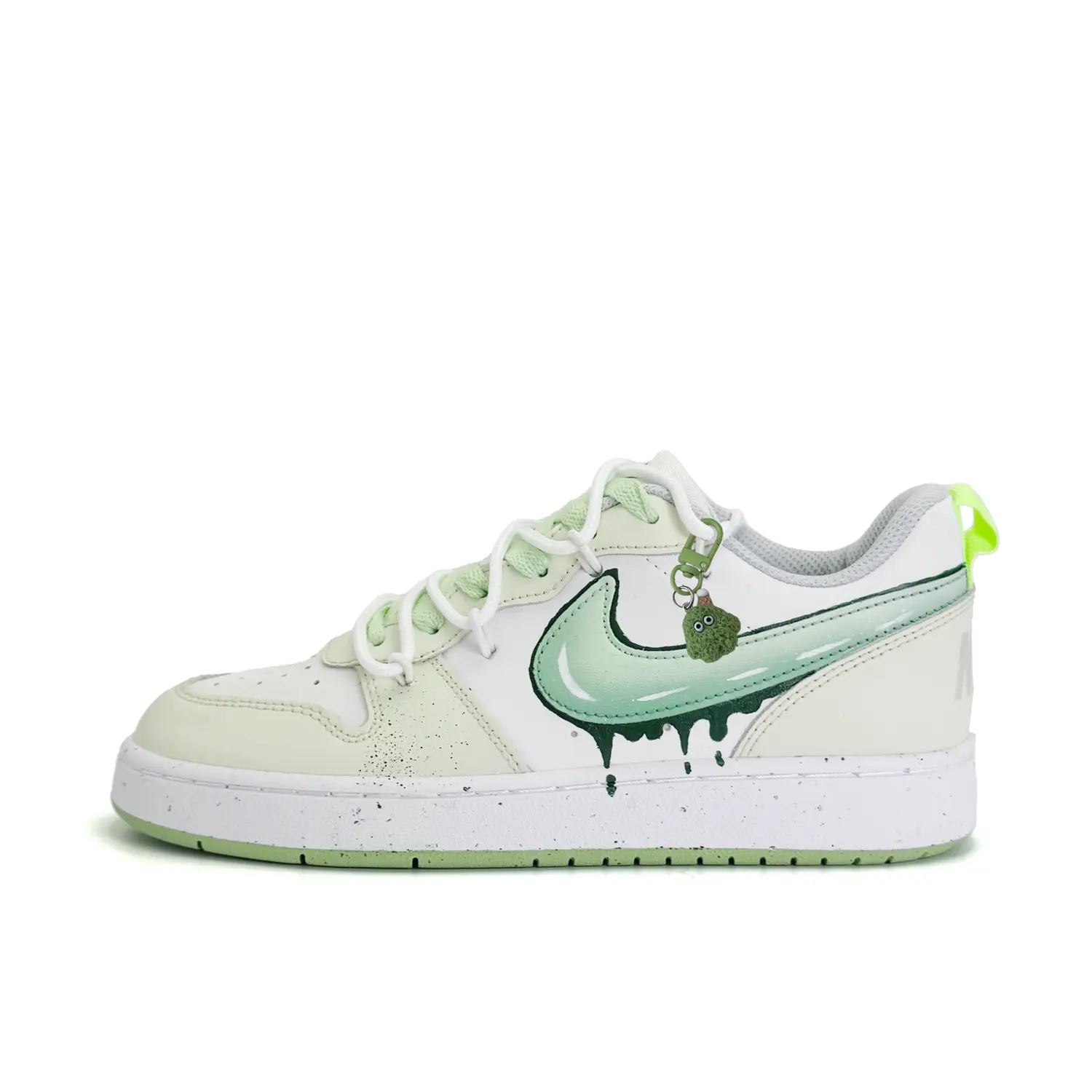 

Nike Детские кроссовки для скейтбординга Court Borough Emerald, устойчивые к истиранию, с низким верхом, зеленые, для подростков