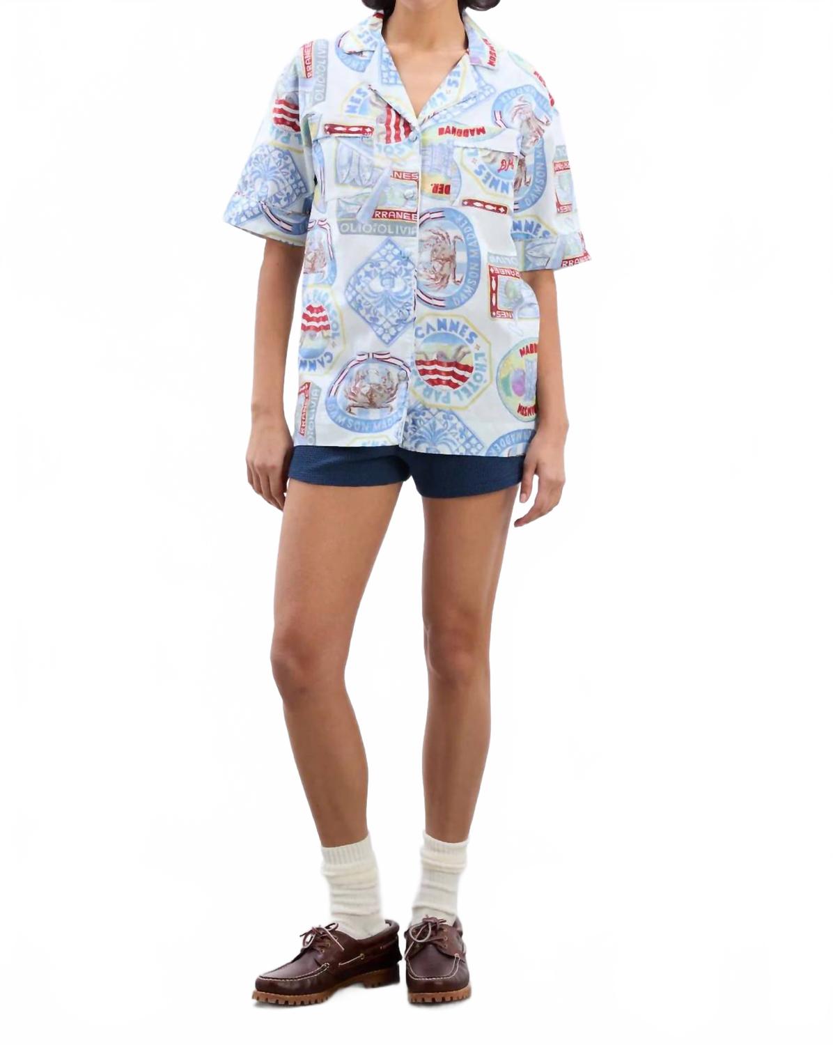 

Женский топ-хлопок разноцветный Damson Madder, Multicolor