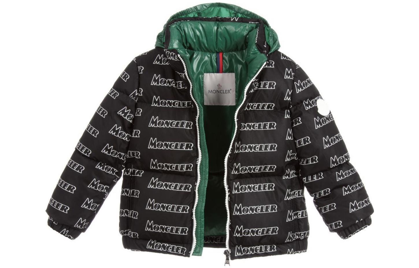 

Детская пуховая куртка Moncler, черная