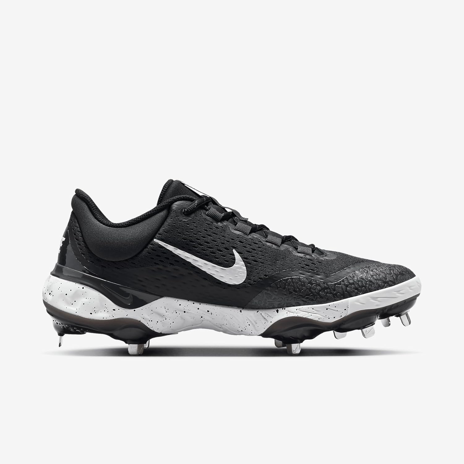 Бейсбольные бутсы Nike Men's Alpha Huarache Elite 4, Black/White/Dark Smoke Grey — фото 3