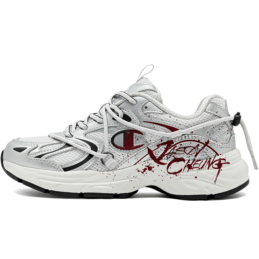 

Champion Износостойкие и легкие низкие кроссовки для бега Unisex Silver red blue