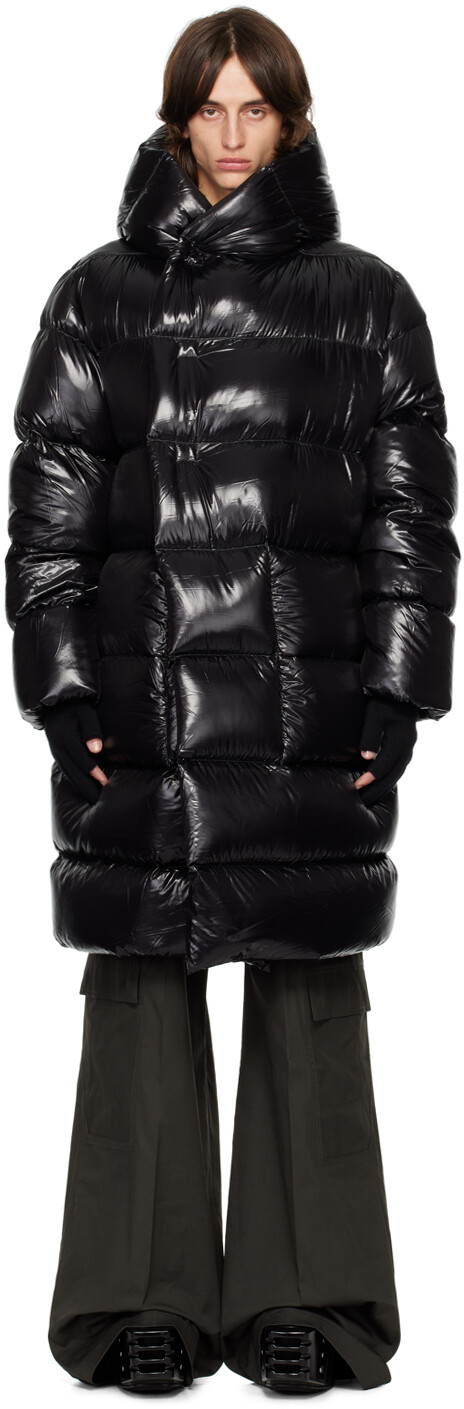 

Пуховое пальто с капюшоном Porterville Rick Owens, черный