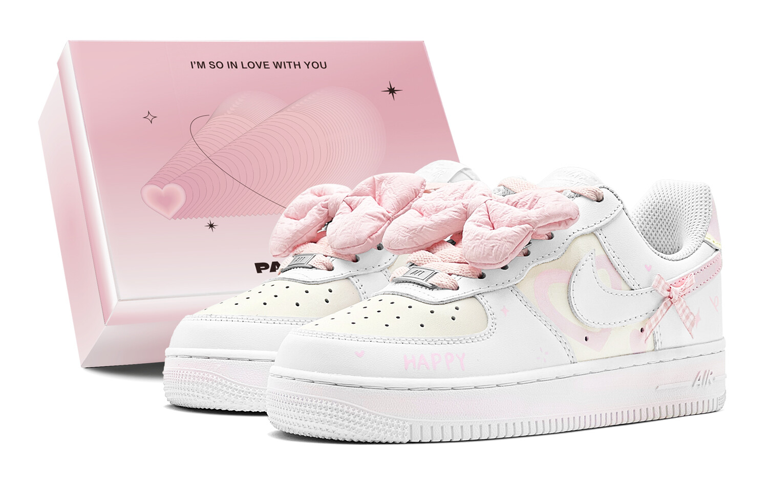 

Кроссовки для скейтбординга Air Force 1 женские, низкие, желтый Nike