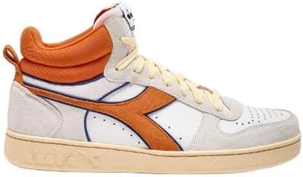 Кроссовки Diadora Magic Basket Demi Cut 943070603, Super White Persimmon Orange — фото 4