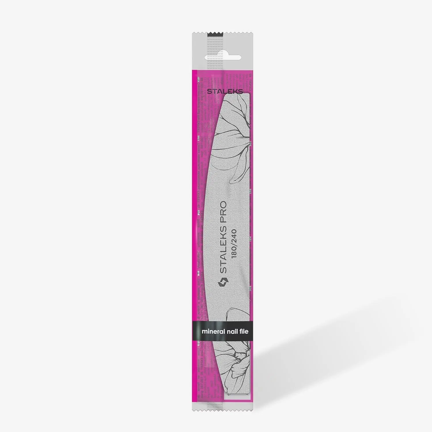 Профессиональная пилка для ногтей STALEKS PRO Expert 40 Straight (50 шт., 180/240 грит) Staleks Pro